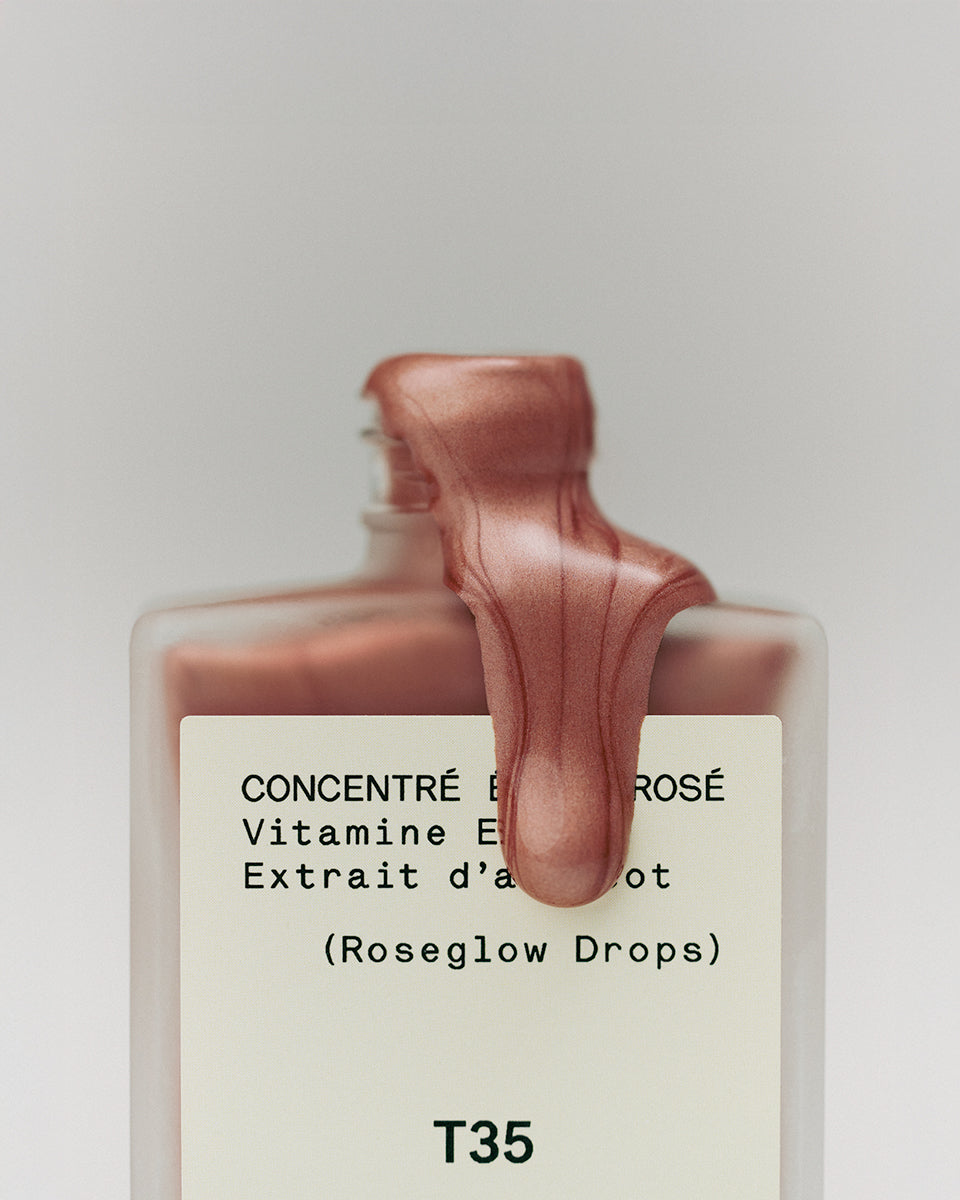 Roseglow Drops 2% Vitamin E + Apricot Extract — Typology