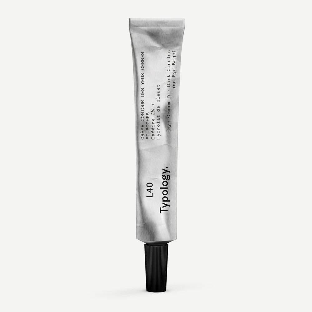 Eye Cream for Dark Circles and Eye Bags 2% Caffeine + Cornflower Hydrolate — Typology