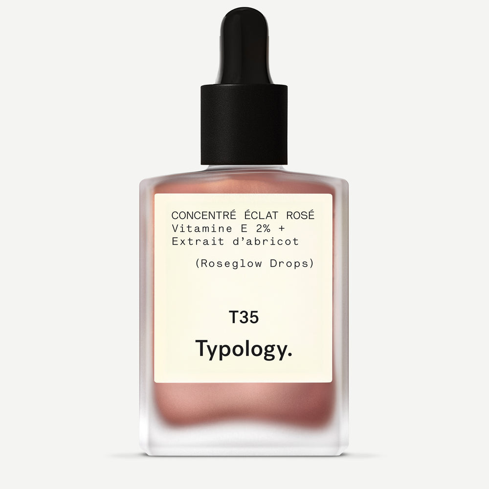 Roseglow Drops 2% Vitamin E + Apricot Extract — Typology