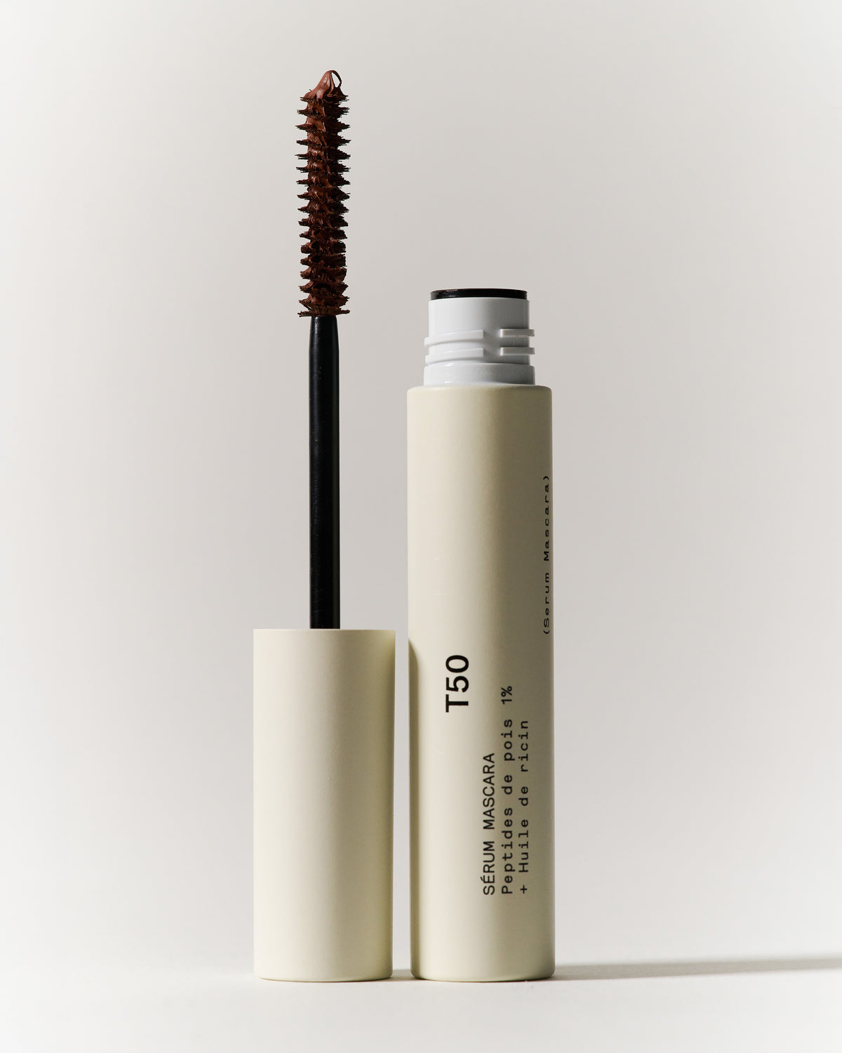 Serum Mascara T50  | 1% Pea Peptides + Castor Oil | T50  | Brown | 0.27 fl.oz.
