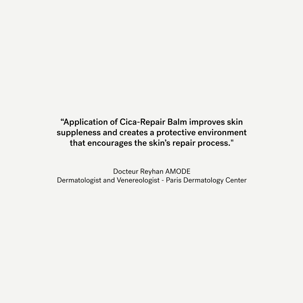 Repairing Cica-Balm 0.5% Zinc-Copper Complex + Centella Asiatica — Typology