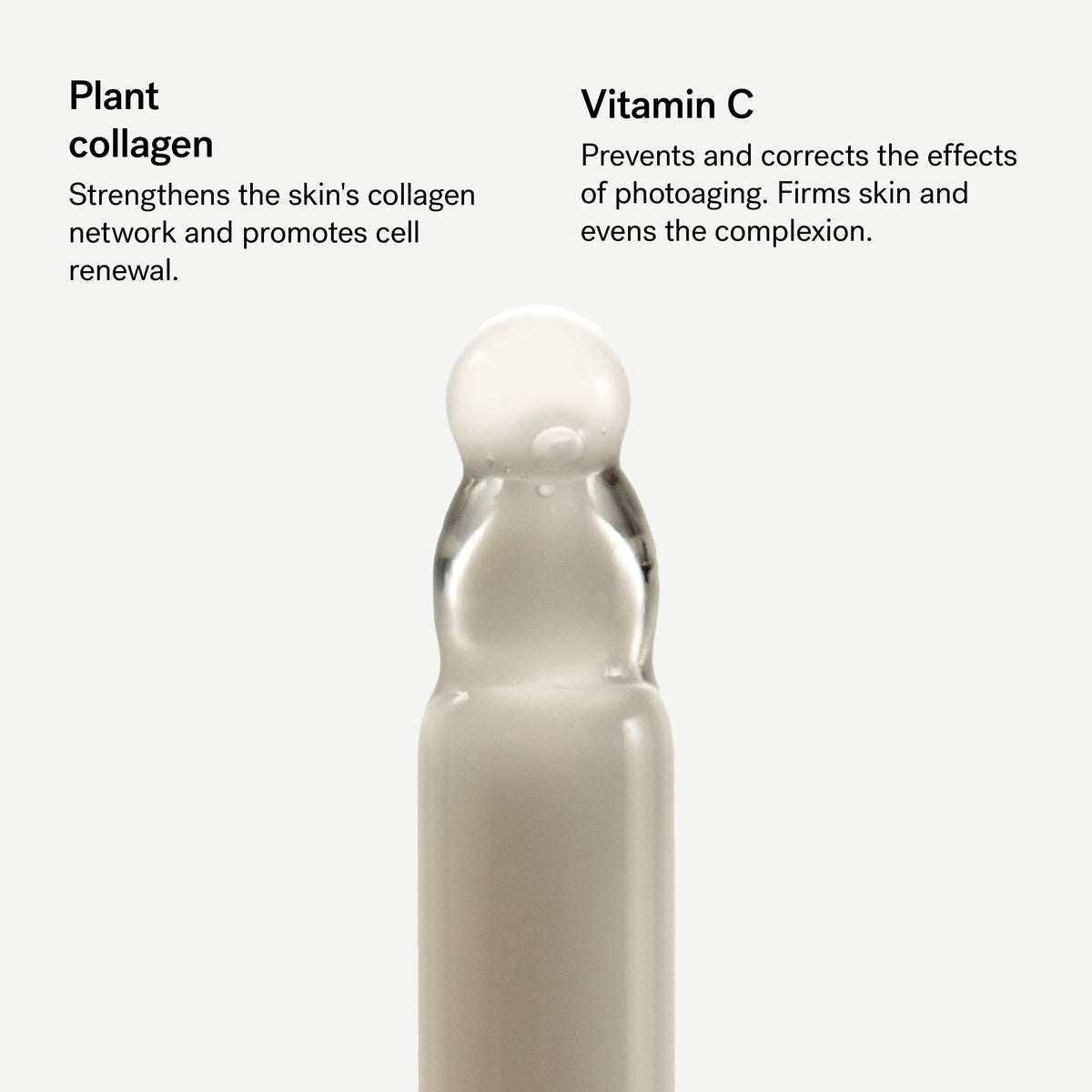 Serum for Wrinkles and Firmness 1% Plant Collagen + 10% Vitamin C — Typology