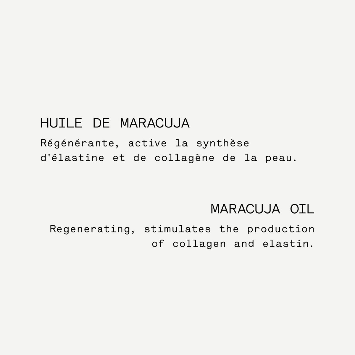 Ingrédient Huile de maracuja