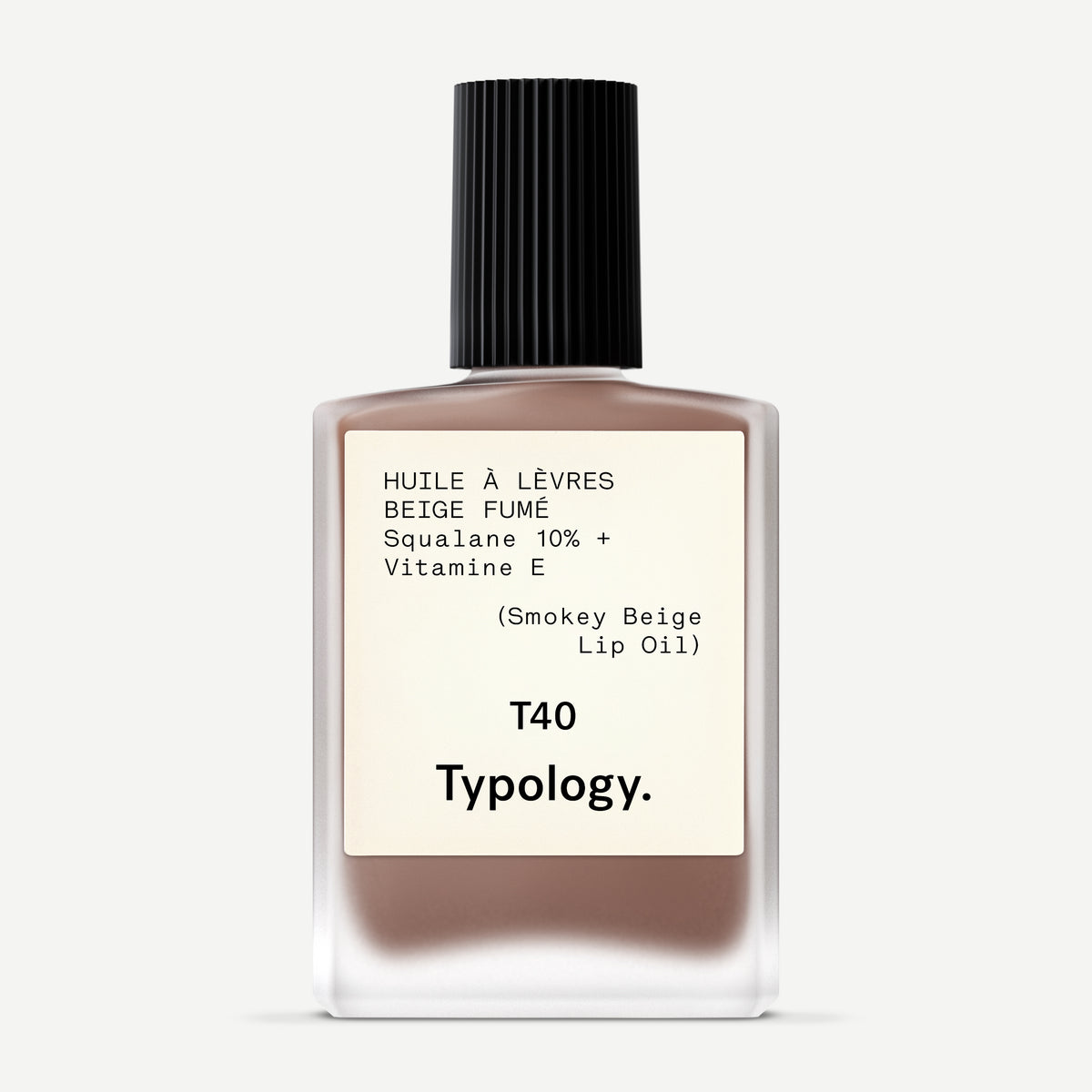 Moisturizing Lip Oil T40 | 10% Squalane + Vitamin E | T40 | Smokey Beige | 0.50 floz