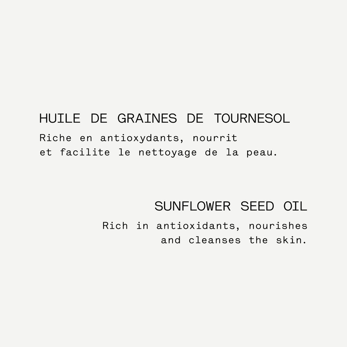 Huile de graines de tournesols
