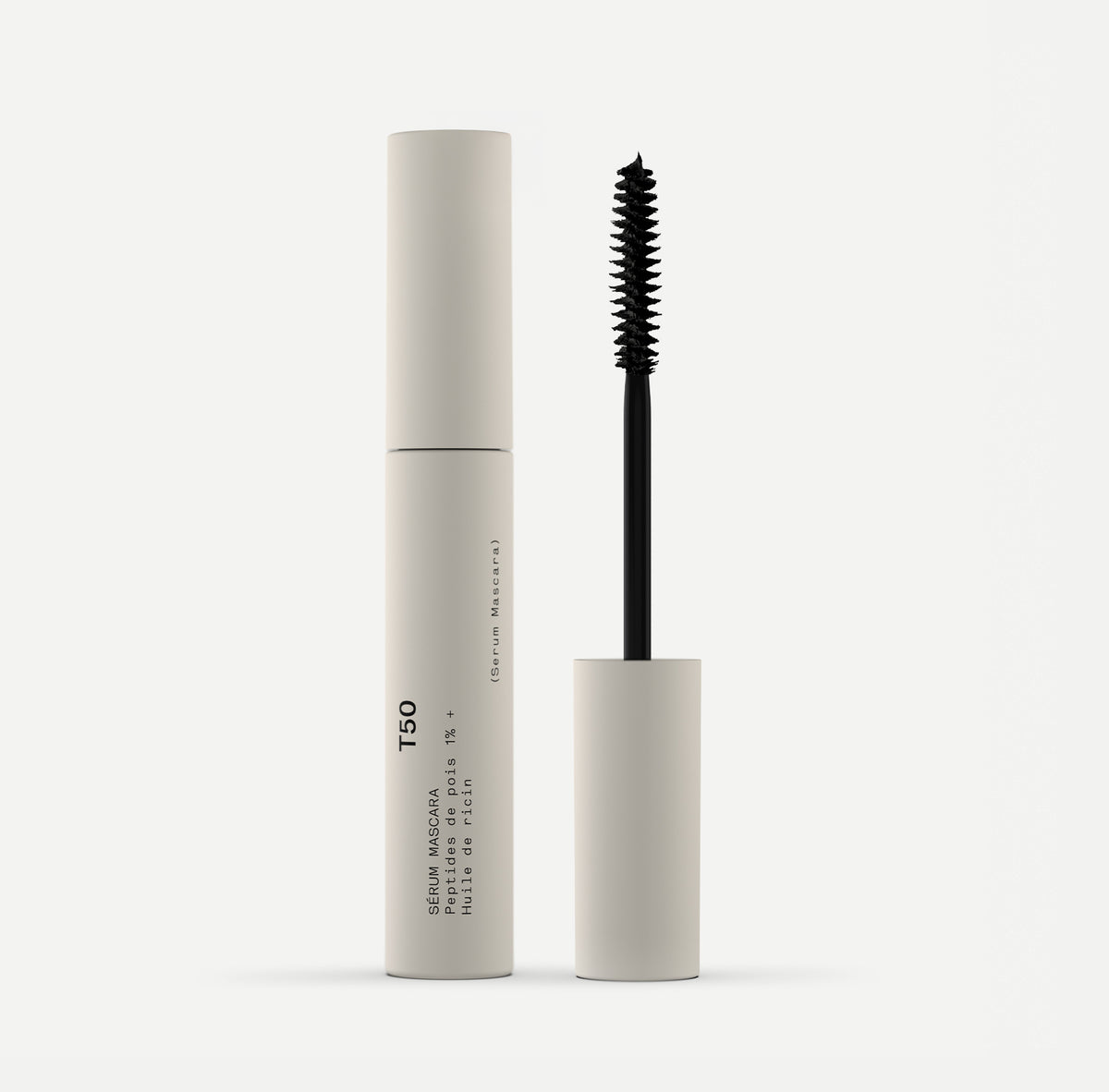 Serum Mascara T50  | 1% Pea Peptides + Castor Oil | T50  | Black | 0.27 fl.oz.