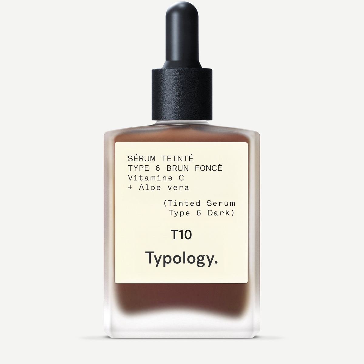Tinted Serum T10 | Vitamin C + Aloe Vera | T10 | Type 6 | Dark brown | 1 floz