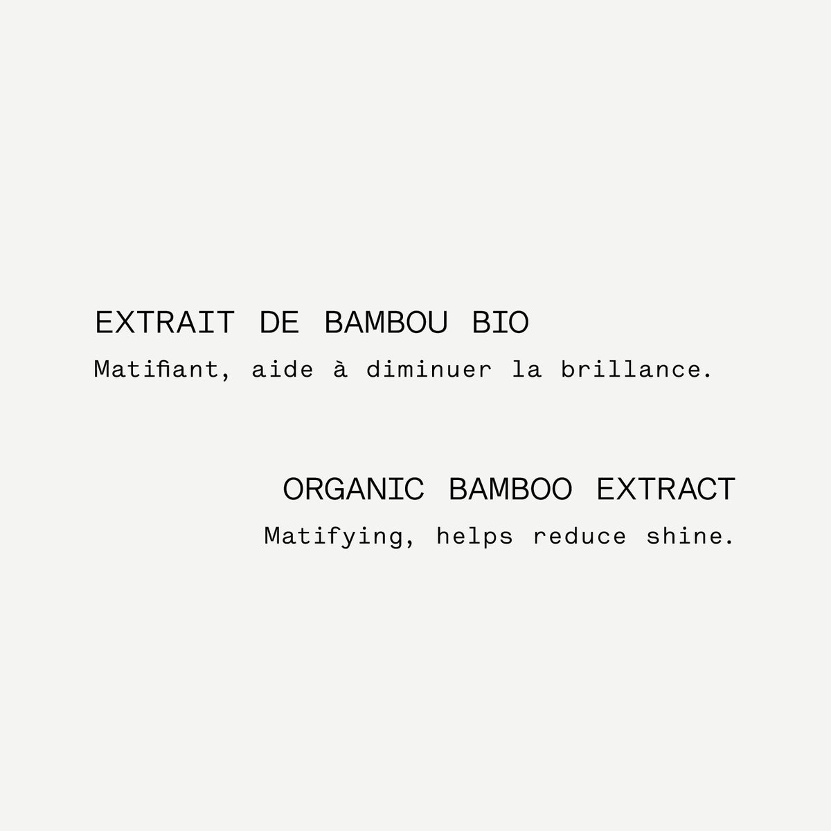 Extrait bambou