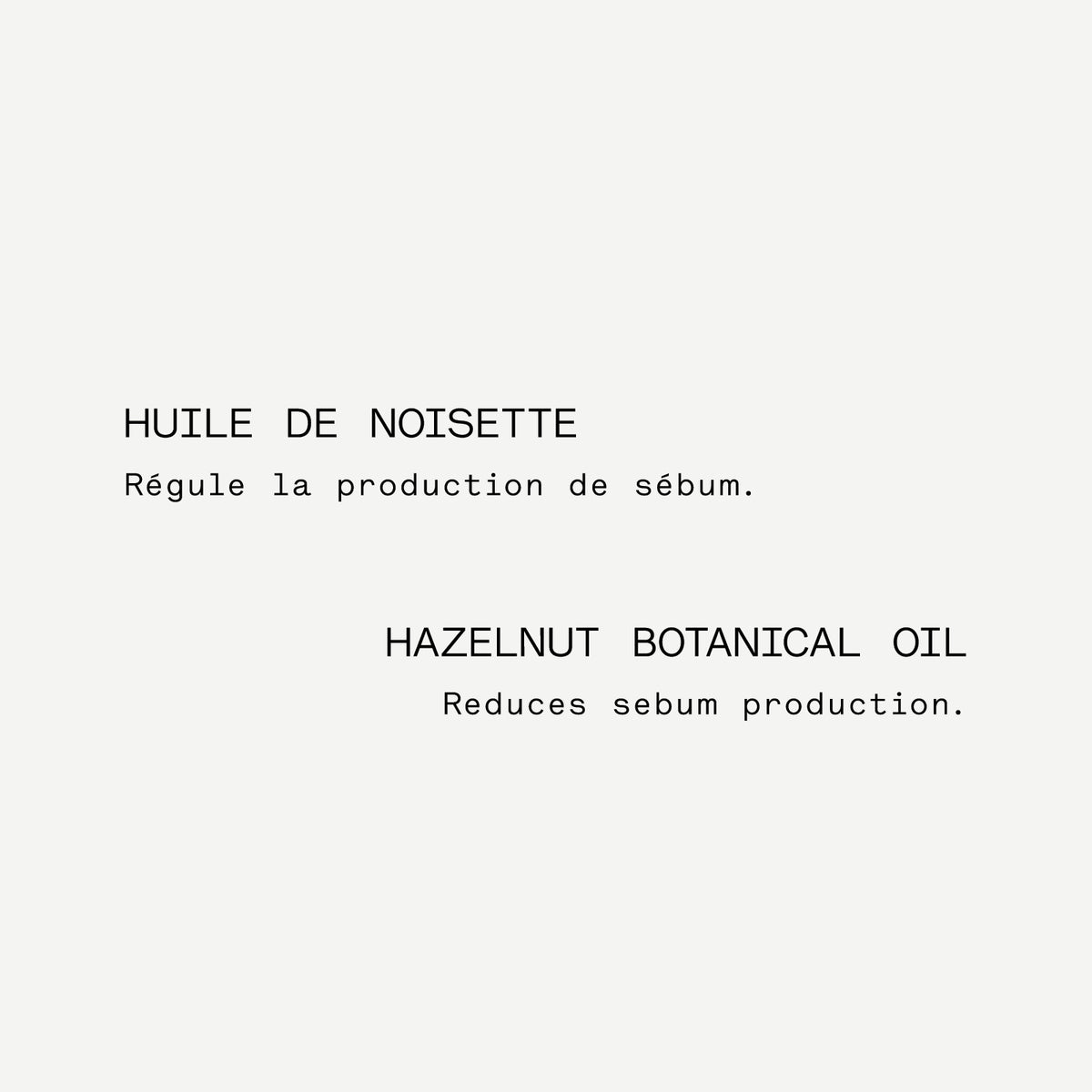 Huile de noisette