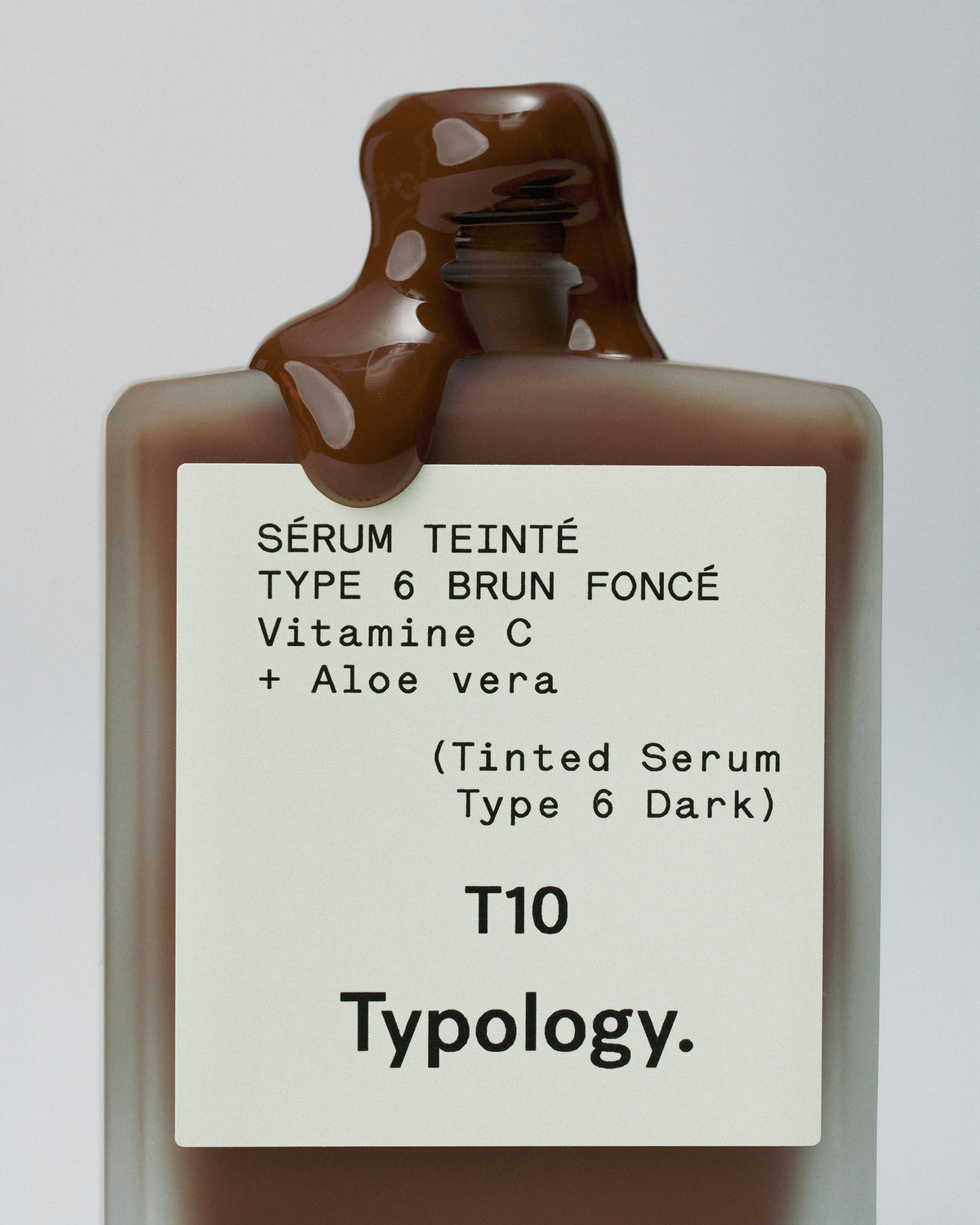 Tinted Serum T10 | Vitamin C + Aloe Vera | T10 | Type 6 | Dark brown | 1 floz
